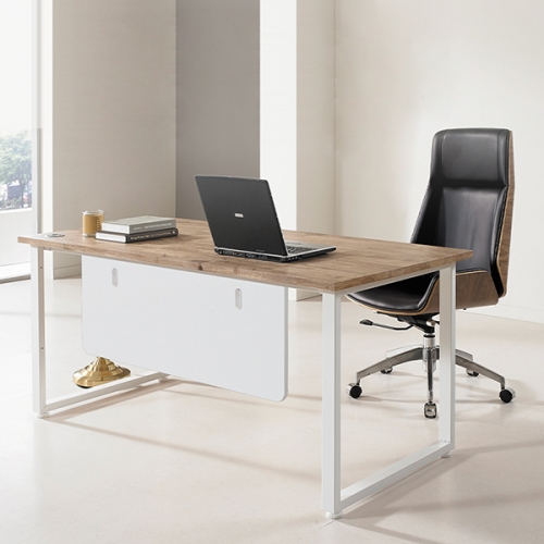 IN-1038 스퀘어 원목 사무용 책상