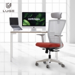 LUGE 루게 L55 프리미엄 인체공학의자 화이트프레임