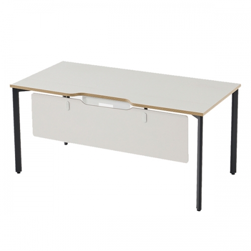 이노리프 화이트그레이 앞가림판 덕트형 사무용 책상