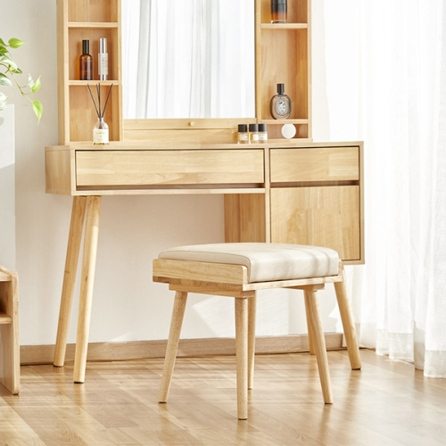 RVC 순수 원목 다용도 화장대 의자
