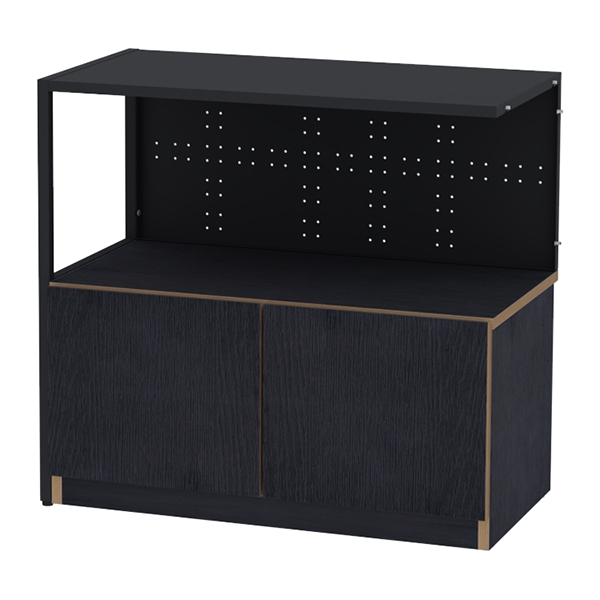 뮤보 철제형 2단 엔드옵션장 모듈책장 수납장