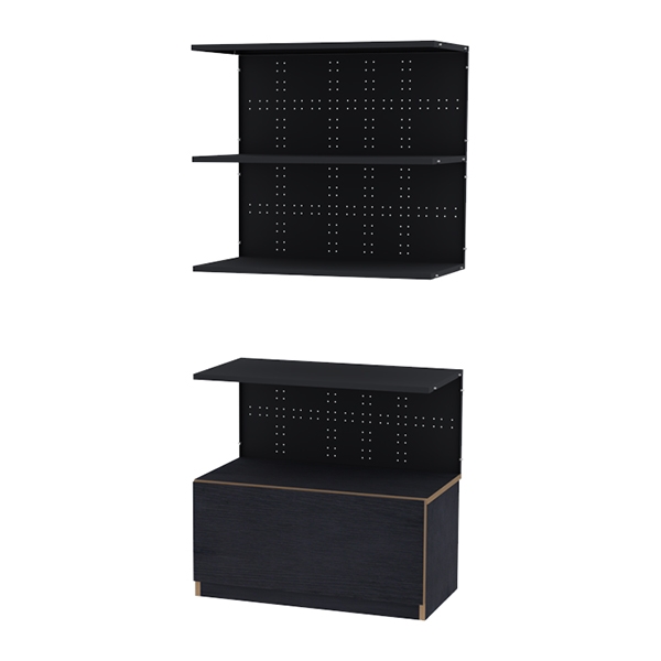 뮤보 철제형 5단 연결옵션장 모듈책장 수납장