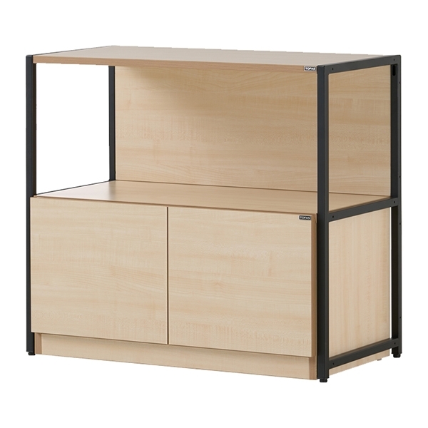 뮤보 목재형 2단 단독옵션장 모듈책장 수납장