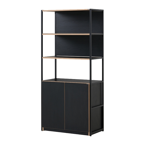 뮤보 목재형 5단 단독옵션장 모듈책장 수납장