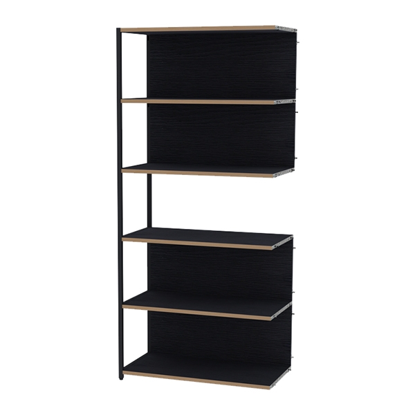 뮤보 목재형 5단 엔드장 모듈책장 수납장