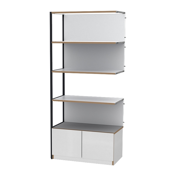 뮤보 목재형 5단 엔드옵션장 모듈책장 수납장