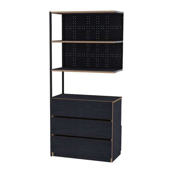 뮤보 혼합형 5단 엔드옵션장 모듈책장 수납장